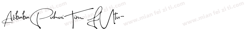 AlibabaPuhuiTim FUtu字体转换